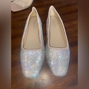 Sparkling Nude Flats